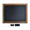Better Office Products Magnetic Wall Chalkboard Sign, 18inx24in Rustic Wood Frame, Includes Chalk and Eraser, Rustic Brown 00811 - alternate 1